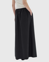 assembly label philipa poplin midi skirt black