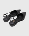 la tribe woven sling back flat black