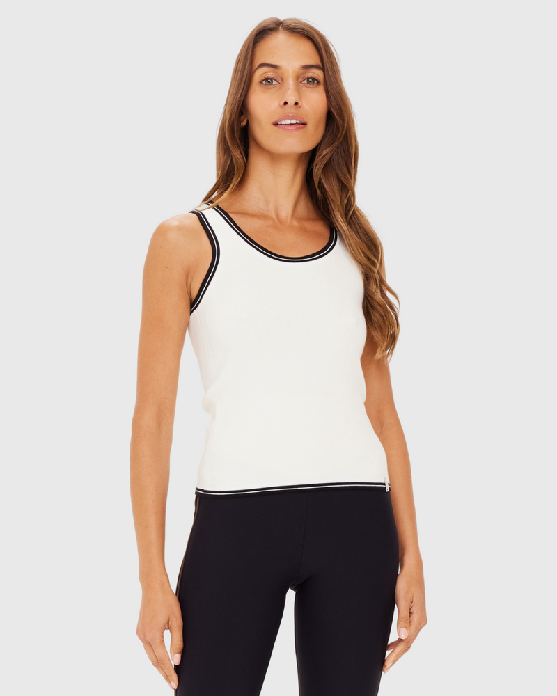 the upside alcaraz raf knit tank creme