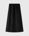 assembly label philipa poplin midi skirt black