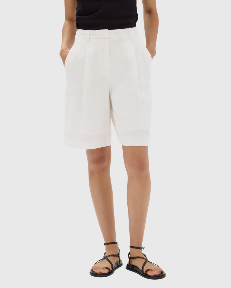 assembly label aria linen short antique white