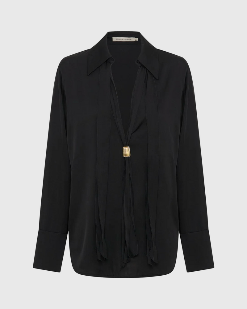 camilla and marc basel blouse black