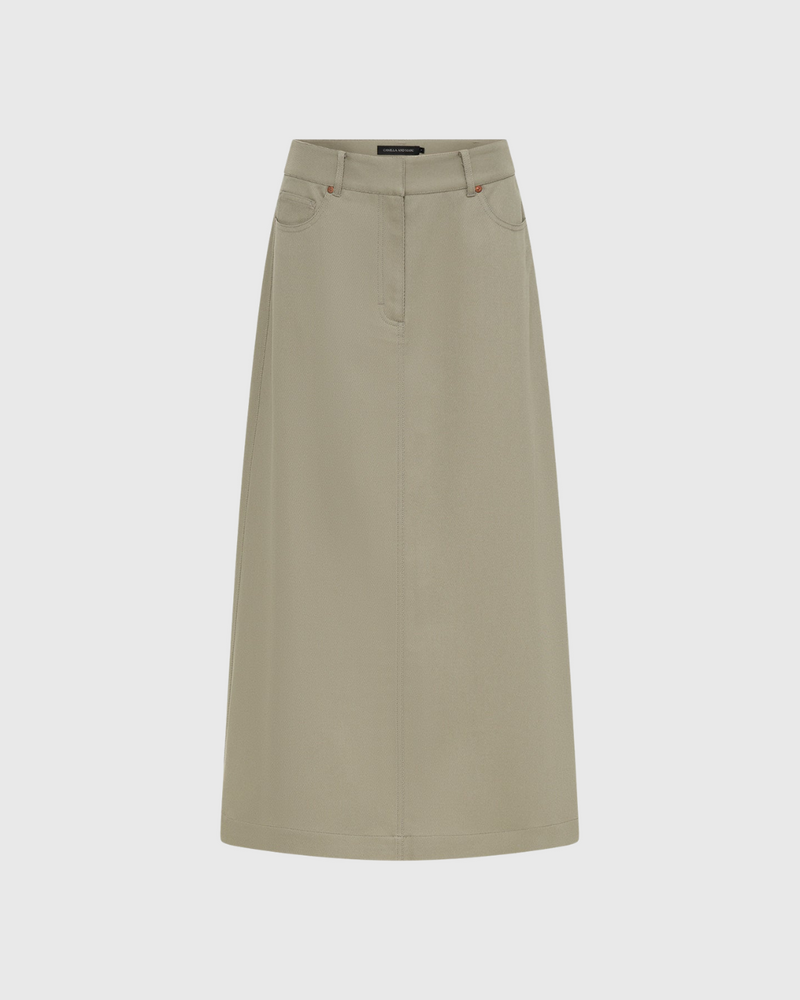 c&m hyatt skirt silver bark