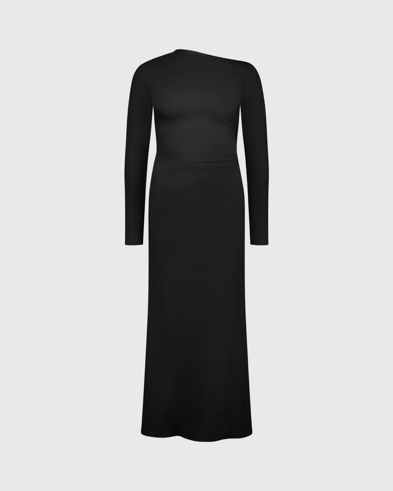 caitlin crisp rue knit dress black ponte