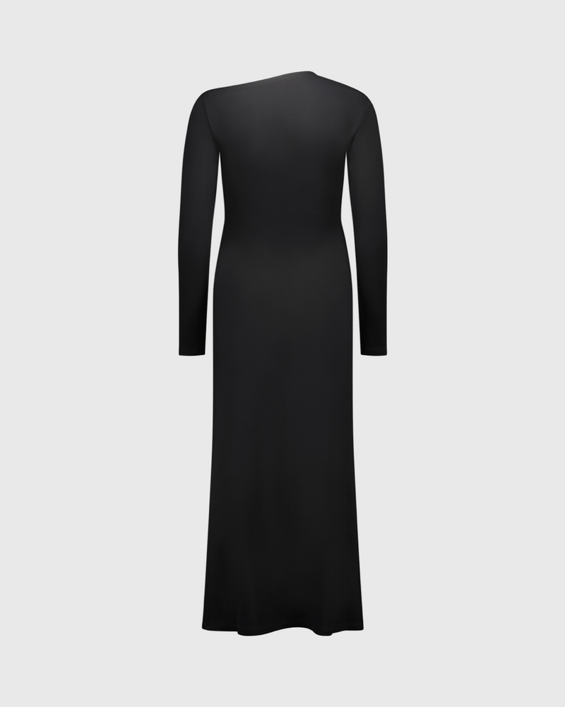 caitlin crisp rue knit dress black ponte