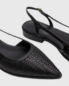 la tribe woven sling back flat black