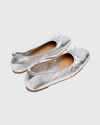 la tribe ballet flat silver